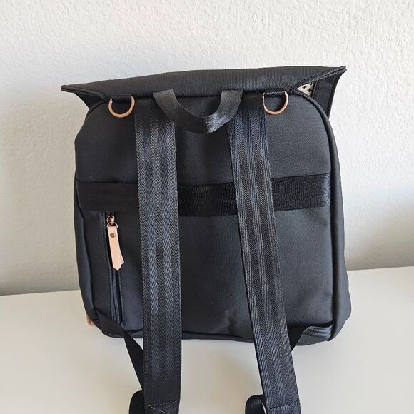 Petunia Pickle Bottom | Meta Baby Bag Backpack in Black Matte Canvas Unisex - Picture 9 of 15